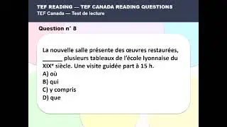 TEF Canada Reading