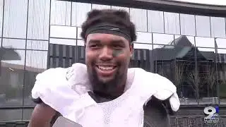 Web Extra: Dallas Warmack on Oregon o-line, run game improvements (10/22/19)