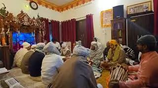 श्रीहित उतमदास जी महाराज जी के ,,निकुंजोत्सव,,के रूप में टाटिया स्थान के सामाजियो द्वारा समाज गायन 
