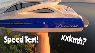 Speed Test Barca TFL 1105 Princess  - quanto fa uno Yacht RC motore brushless 4s 6600 mah?