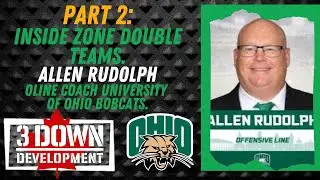 Uncovered Doubles Teams, & Handling DLINE Movement: with Ohio U OLINE Coach Allen Rudolph.
