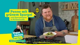 Vegan kochen mit Timo | Rezepte mit grünem Spargel: Penne mit Spargel