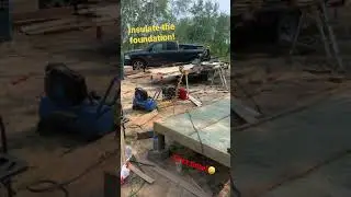 Tiny house foundation insulate!