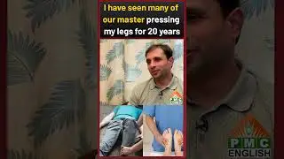 I have seen many of our master pressing my legs for 20 years #patriji #pmcenglish