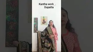 kantha work dupatta #shorts #dupattaonline #handmade #handembroidery