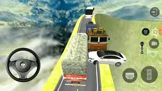 Driving Indian heavy cargo truck.. highly risks 🔥🔥