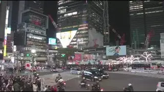 Shibuya City Scramble Crossing Live Camera 1/10/2026 1:36 PM - 1/11/2026 2:41 AM (Sunny - Midnight)