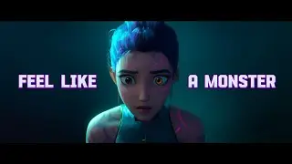 Monster - Skillet I Kpop Demon Hunters AMV I Lyric video #music #monster