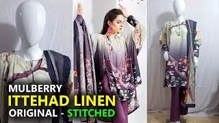 👰 Ittehad Winter Collection 2018 - Stitched Mulberry Linen- Sara Clothes Dresses