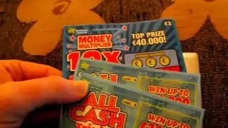 All Cash tripler & 10x multiplier, Irish scratchcards -#110