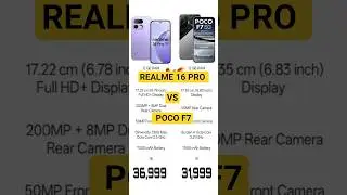 REALME 16 PRO VS POCO F7 !! #shorts #shortvideo #youtubeshorts #viral #viralvideo #short #ytshorts