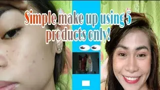 Dark spot and Acne problem 😭 ll Simple make up using 5 products only 🥰 #acneproblem #simplemakeup