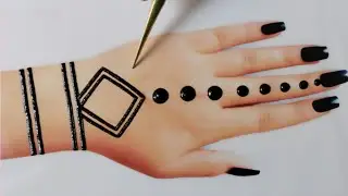 very easy stylish arabic mehndi design/mehndi design easy/mehndi design new/front hand mehndi/mehndi