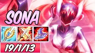 S+ DJ SONA MID FULL AP BURST DARK HARVEST 40% CDR | New Build & Runes | League of Legends | S10