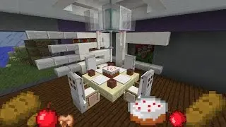 Minecraft: How to make a Modern Dining Area