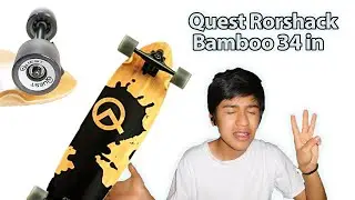 Patineta QUEST Rorshack Long unboxing y revisi&oacute;n 34in
