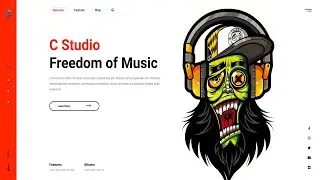 Landing page UI Design using HTML CSS JS. / GSAP ANIMATION /