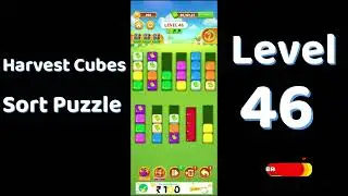 Harvest Cubes Sort Puzzle Level 46 Walkthrough 🌽🧠 | Relaxing Sort Game | Go Answer