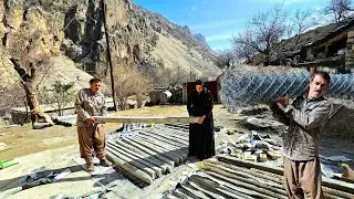 How to make a garden fence post? Real nomadic life