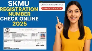 SKMU Registration Number Kaise Check Kare 2025 | Chancellor Portal Login & Step by Step Guide #skmu