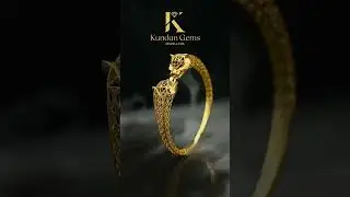 Stylish Gold Kara Bracelet Design for Women #gold #bracelet