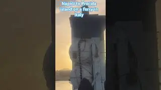 Napoli to Procida island on a ferry in Italy #italy #ferry #procida #naplesitaly
