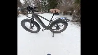 How did it do? First snow ride Lectric XPeak 2.0 on Frances Slocum trails in Pennsylvania.