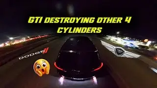 Big Turbo GTI Destroys Other 4 Cylinders! (Type R, SRT4, Golf R, Genesis)