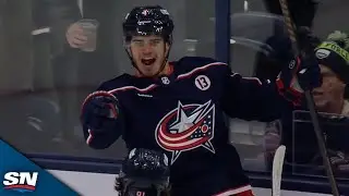 Blue Jackets' Cole Sillinger Blows Roof Off Nationwide With Short-Handed Beauty