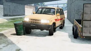 محاكي الحوادث | الدخول بسرعة بين الاماكن الضيقة 4# 🚗🚖| BeamNG Drive