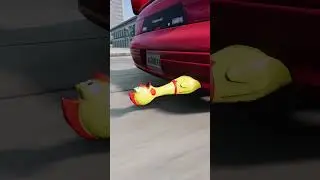 What the CLUCK?🐔BeamNG Rubber Chicken Mod🚗#shorts