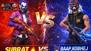 Savage Fight 🔥 Subrat vs Baap, Kobhej @SubratGamingHub 
