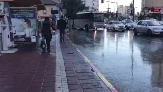 VOLVO B9R MARS of Metropoline on route 371 to Beer-Sheva at old Central Bus Station in Rishon-LeZion