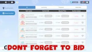 DONT FORGET TO BID AT GUILD & WORLD AUCTIONS [Dragon Traveler]