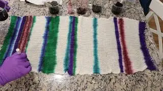Sock Blank Special - Handpainting Stripes with Food Coloring