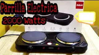 Parrilla doble disco RCA rc2000n 2000watts unboxing y pruebas