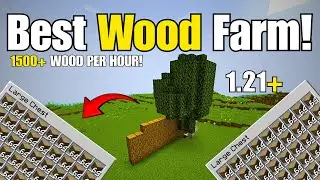 BEST Minecraft 1.21 Wood Farm | AFK & Automatic (1500+ Wood/HR)