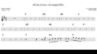 All Out of Love - Air Supply 1980 (Tenor Sax Bb) [Sheet music]