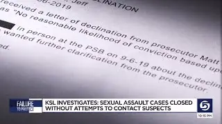 KSL Investigators uncover sexual assault cases closed without attempts to contact suspects