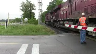 Cp 235 Cp 8610 Cp 8922 at Begin End CTC Sign Wolverton Ontario June 5 2016