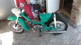 Jawa 05 prvn&iacute; start po renovaci