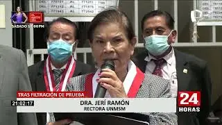 UNMSM: rectora declara nulo examen de admisión 2022-II por filtración de prueba