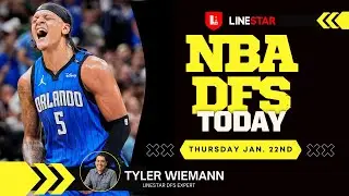 NBA DFS Today Thursday 1/22 Draftkings & FanDuel | NBA Picks & Slate Breakdown