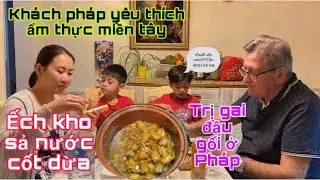 Ếch kho sả nước cốt dừa kh&aacute;ch Ph&aacute;p cực kỳ th&iacute;ch/tin vui cho &ocirc;ng x&atilde;/Cuộc sống ph&aacute;p/mon ngon moi ngay