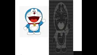 Doraemon Image into ASCII art with Python.