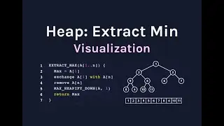 Min Heap/Priority Queue: Extract Min (code visualization)