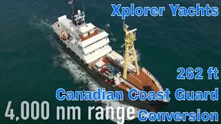 262 ft Former Canadian Coast Guard Vessel Converted to Expedition Yacht
