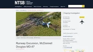 MD-87 Crash NTSB UPDATE 12 Nov 2021
