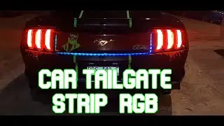 | INSTALANDO TIRA LED RGB EN CAJUELA | CAR TAILGATE STRIP | MUSTANG | ECOBOOST |