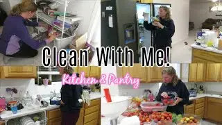 NEW! CLEAN WITH ME 2020 // MESSY KITCHEN AND PANTRY SPEED CLEANING // AFTER DARK CLEANING!